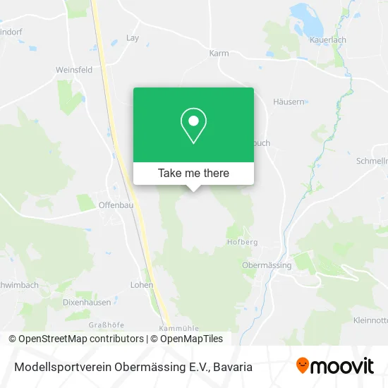 Карта Modellsportverein Obermässing E.V.