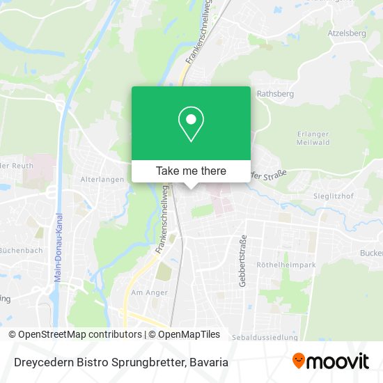 Dreycedern Bistro Sprungbretter map