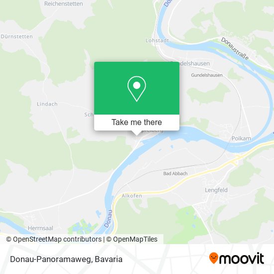 Donau-Panoramaweg map