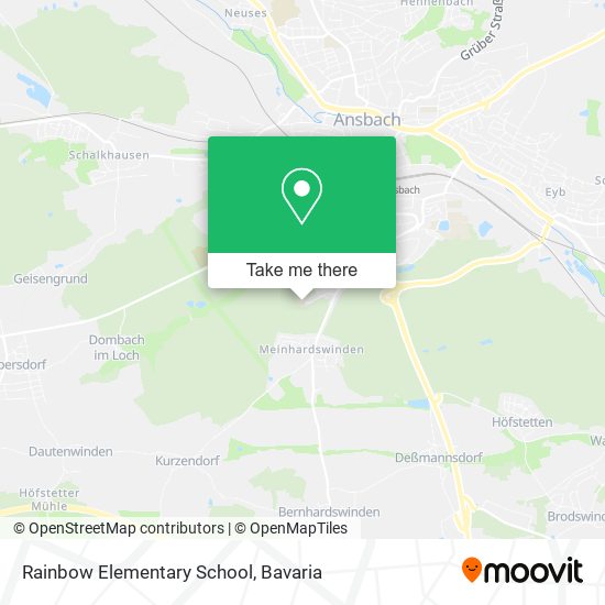 Rainbow Elementary School map