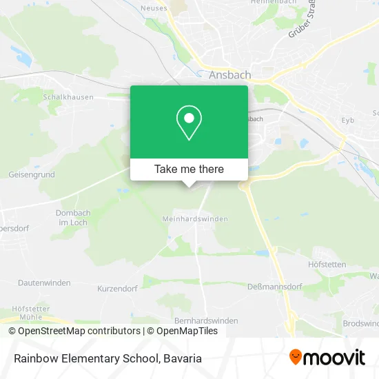 Карта Rainbow Elementary School