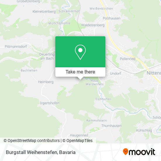 Burgstall Weihenstefen map