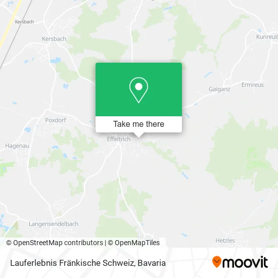 Карта Lauferlebnis Fränkische Schweiz