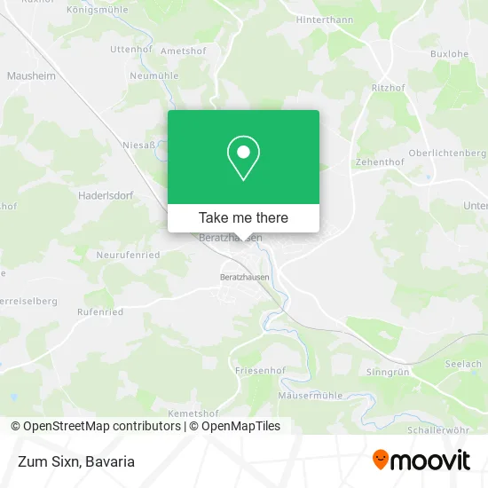 Карта Zum Sixn