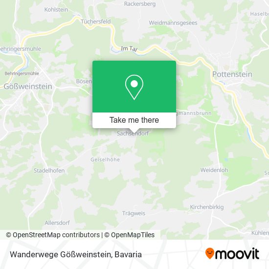 Wanderwege Gößweinstein map