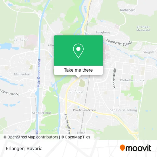 Карта Erlangen