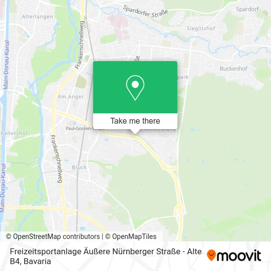 Карта Freizeitsportanlage Äußere Nürnberger Straße - Alte B4