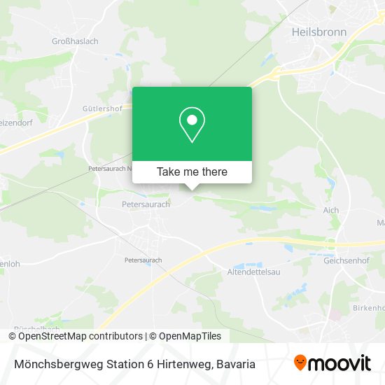 Mönchsbergweg Station 6 Hirtenweg map