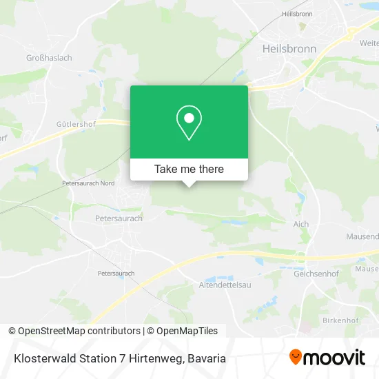 Карта Klosterwald Station 7 Hirtenweg