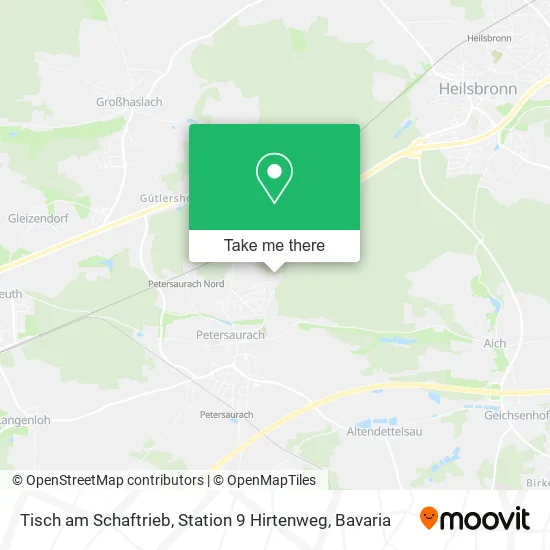 Карта Tisch am Schaftrieb, Station 9 Hirtenweg