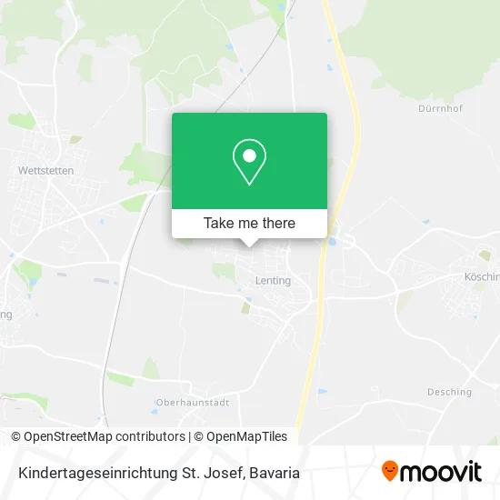 Карта Kindertageseinrichtung St. Josef