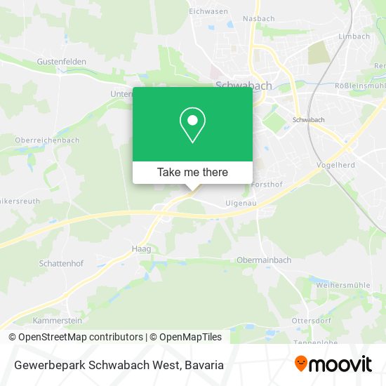 Карта Gewerbepark Schwabach West