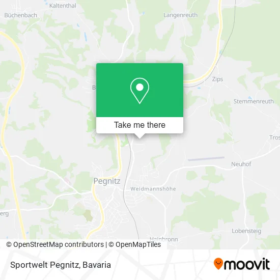 Карта Sportwelt Pegnitz