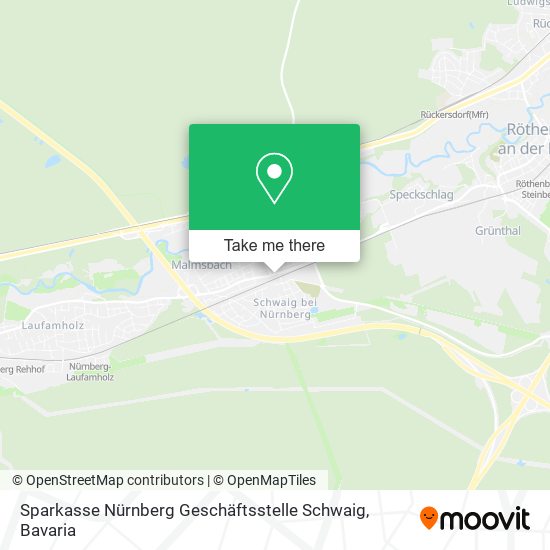 Карта Sparkasse Nürnberg Geschäftsstelle Schwaig