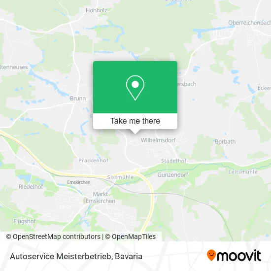 Карта Autoservice Meisterbetrieb