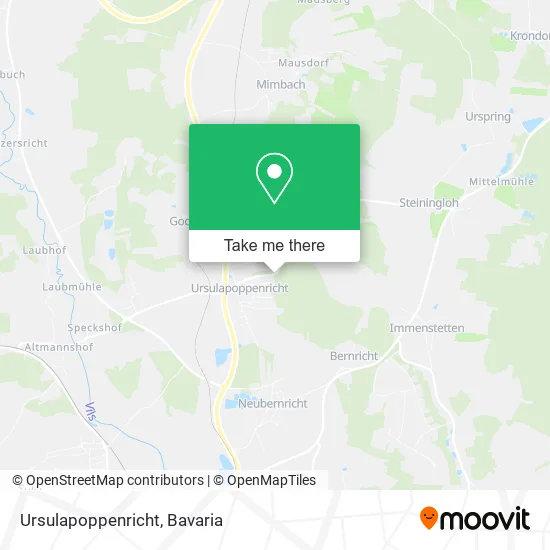 Карта Ursulapoppenricht