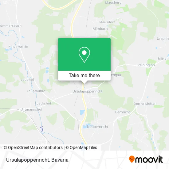 Карта Ursulapoppenricht