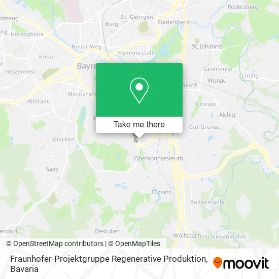 Карта Fraunhofer-Projektgruppe Regenerative Produktion