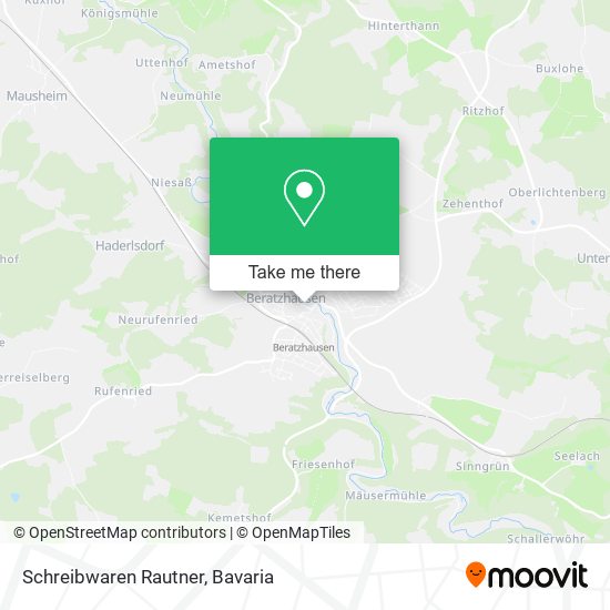 Schreibwaren Rautner map