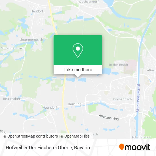 Карта Hofweiher Der Fischerei Oberle