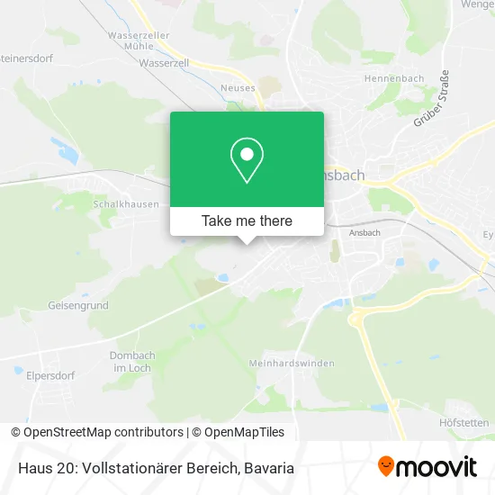 Карта Haus 20: Vollstationärer Bereich