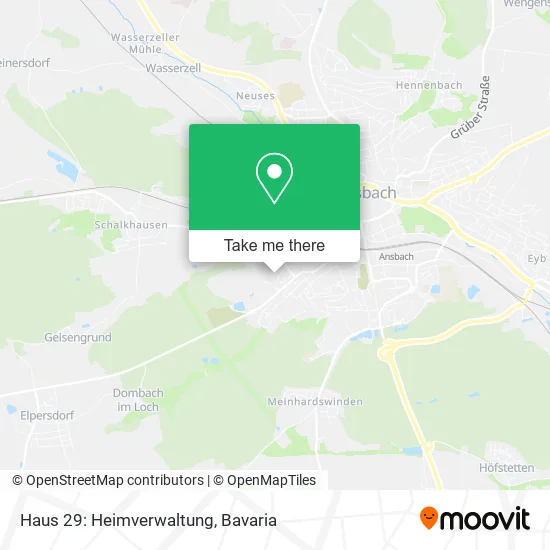 Карта Haus 29: Heimverwaltung