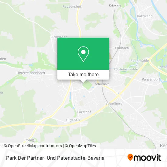 Карта Park Der Partner- Und Patenstädte
