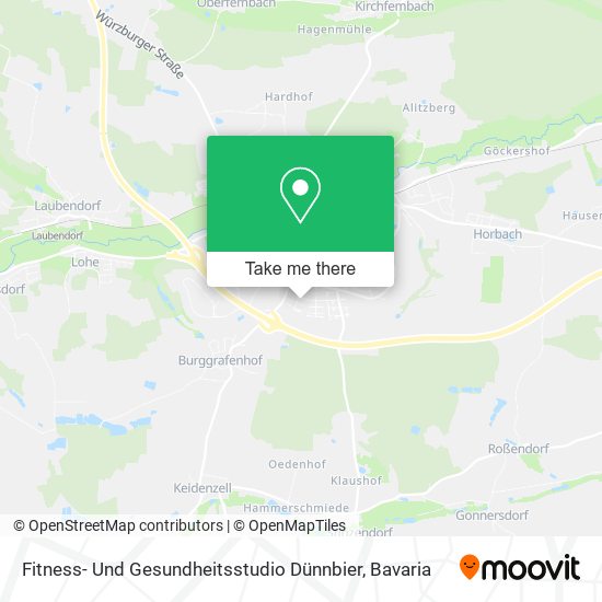 Fitness- Und Gesundheitsstudio Dünnbier map