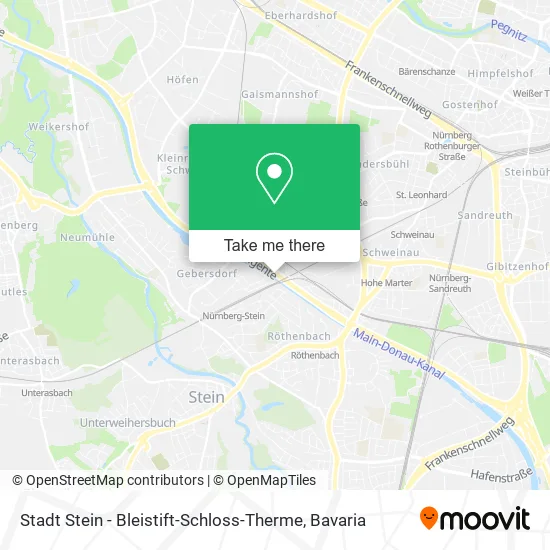 Карта Stadt Stein - Bleistift-Schloss-Therme