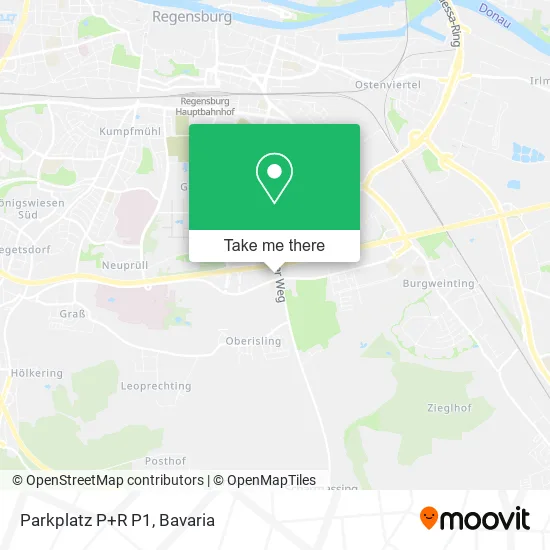 Карта Parkplatz P+R P1