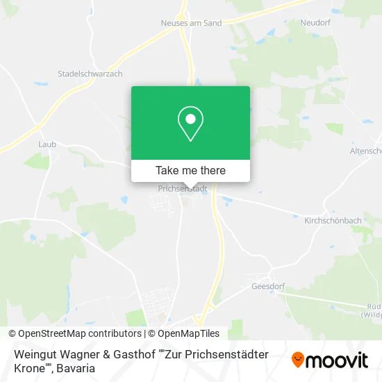 Карта Weingut Wagner & Gasthof ""Zur Prichsenstädter Krone""