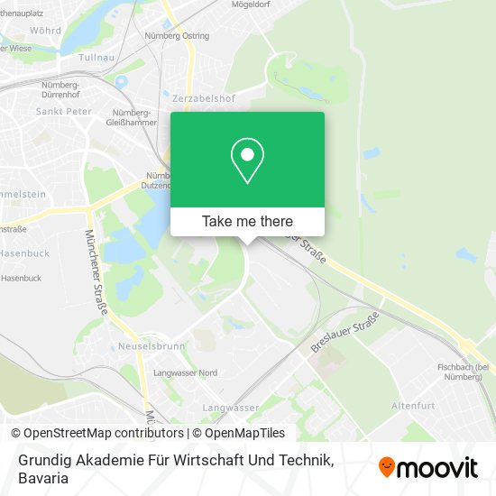 Grundig Akademie Für Wirtschaft Und Technik map