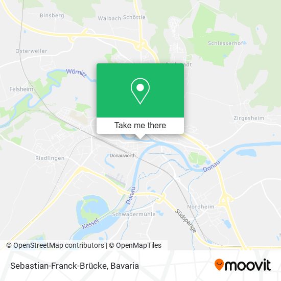 Sebastian-Franck-Brücke map