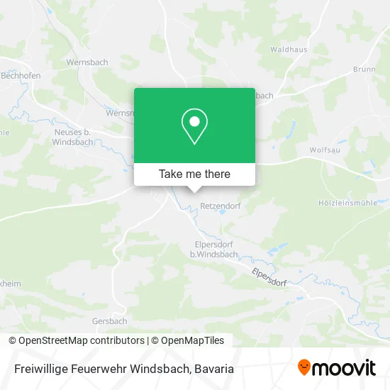 Карта Freiwillige Feuerwehr Windsbach