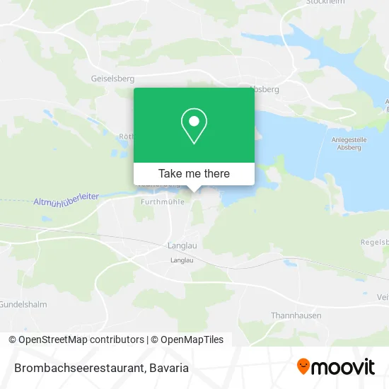 Карта Brombachseerestaurant
