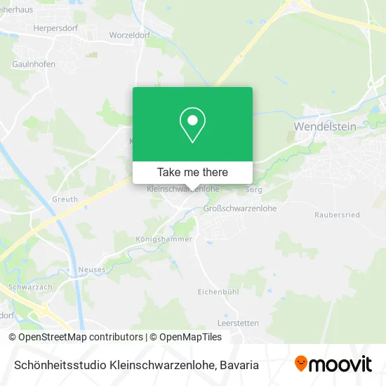 Карта Schönheitsstudio Kleinschwarzenlohe