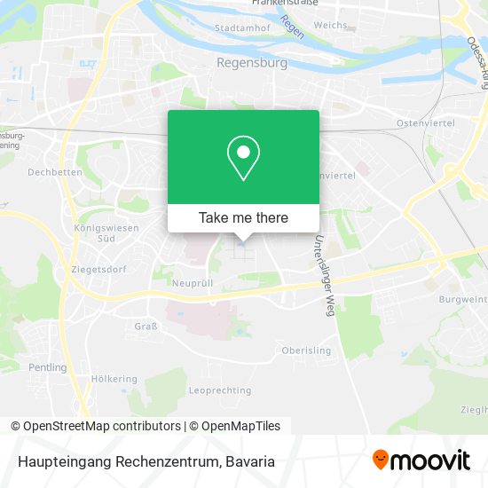 Haupteingang Rechenzentrum map