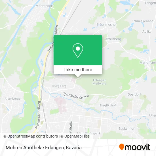 Карта Mohren Apotheke Erlangen
