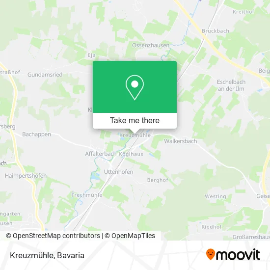 Kreuzmühle map