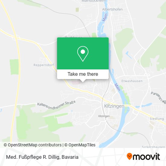 Med. Fußpflege R. Dillig map