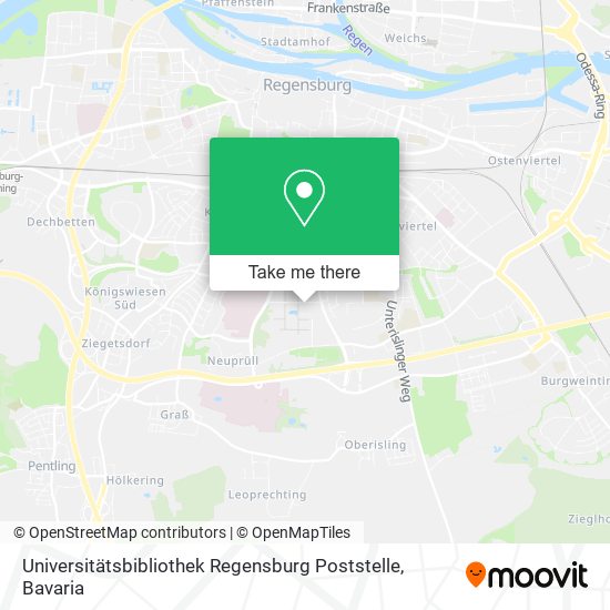 Universitätsbibliothek Regensburg Poststelle map