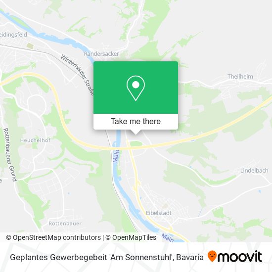 Geplantes Gewerbegebeit 'Am Sonnenstuhl' map