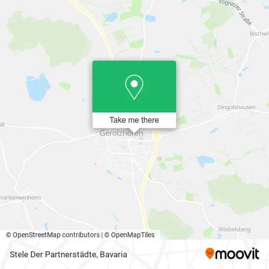 Карта Stele Der Partnerstädte