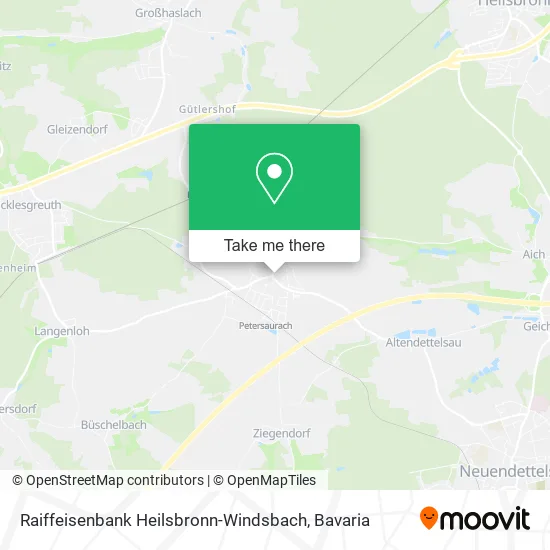 Карта Raiffeisenbank Heilsbronn-Windsbach