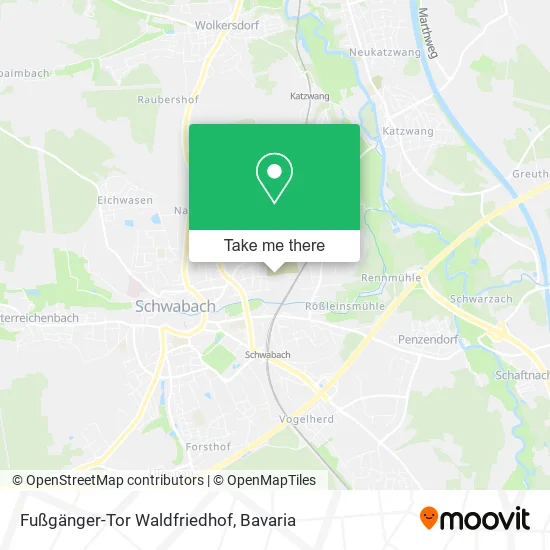 Карта Fußgänger-Tor Waldfriedhof