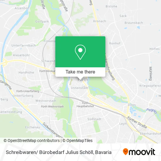 Карта Schreibwaren/ Bürobedarf Julius Schöll