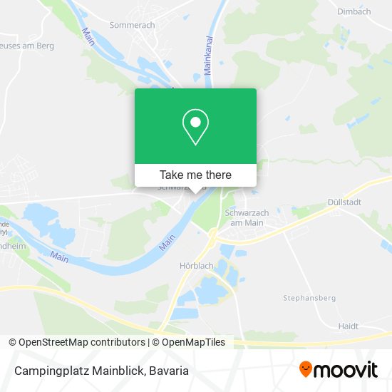 Campingplatz Mainblick map