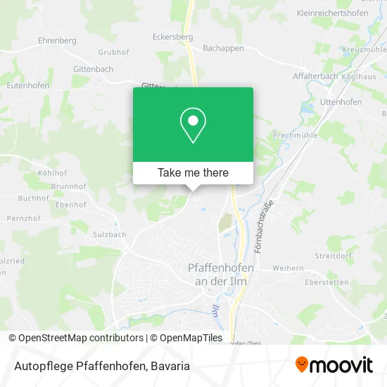 Карта Autopflege Pfaffenhofen