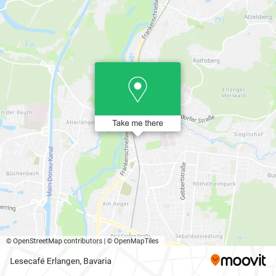 Карта Lesecafé Erlangen