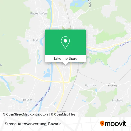 Карта Streng Autoverwertung
